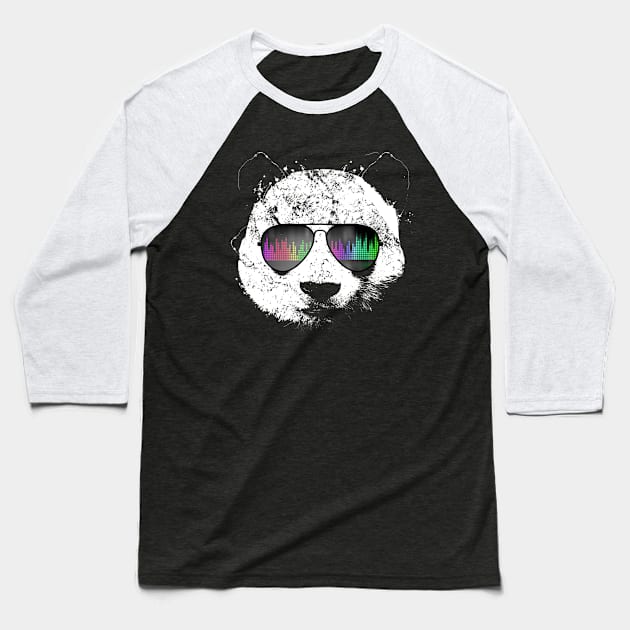 Old School Panda Baseball T-Shirt by clingcling